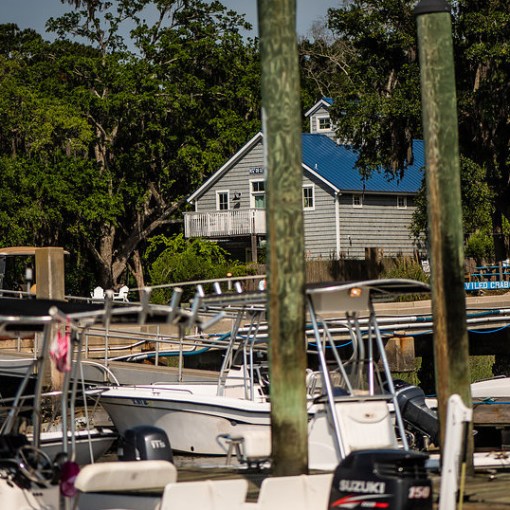 view of the boats docked in the harbor