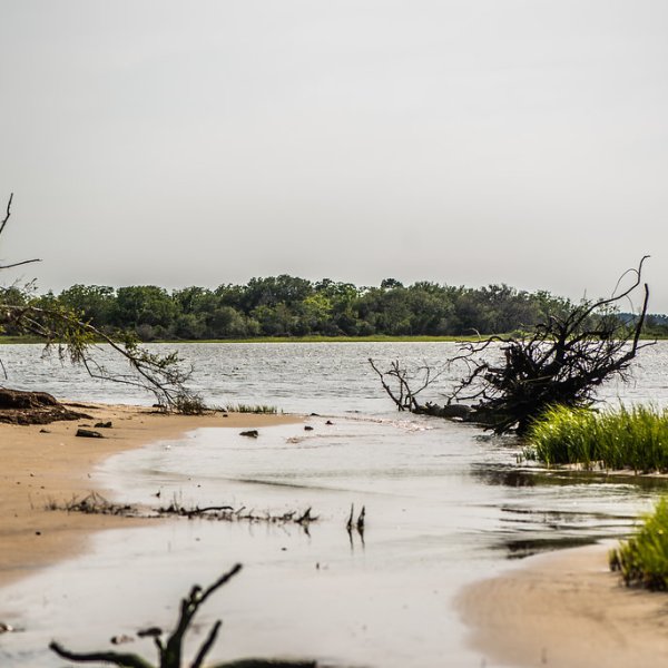 view of an empty private island